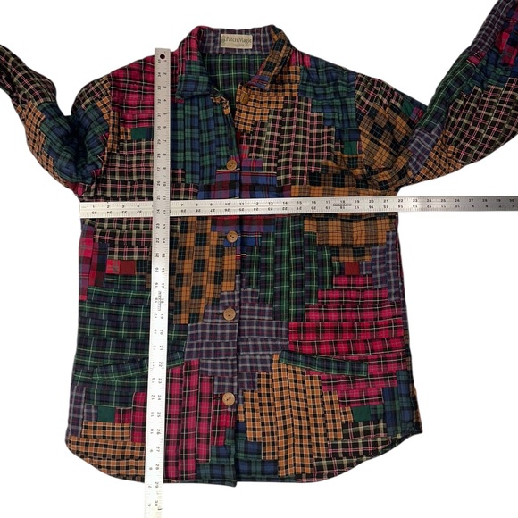 Vintage Patchwork Jacket Women’s Quilted Reversible Cottagecore Chore Coat Sz S - Picture 7 of 8